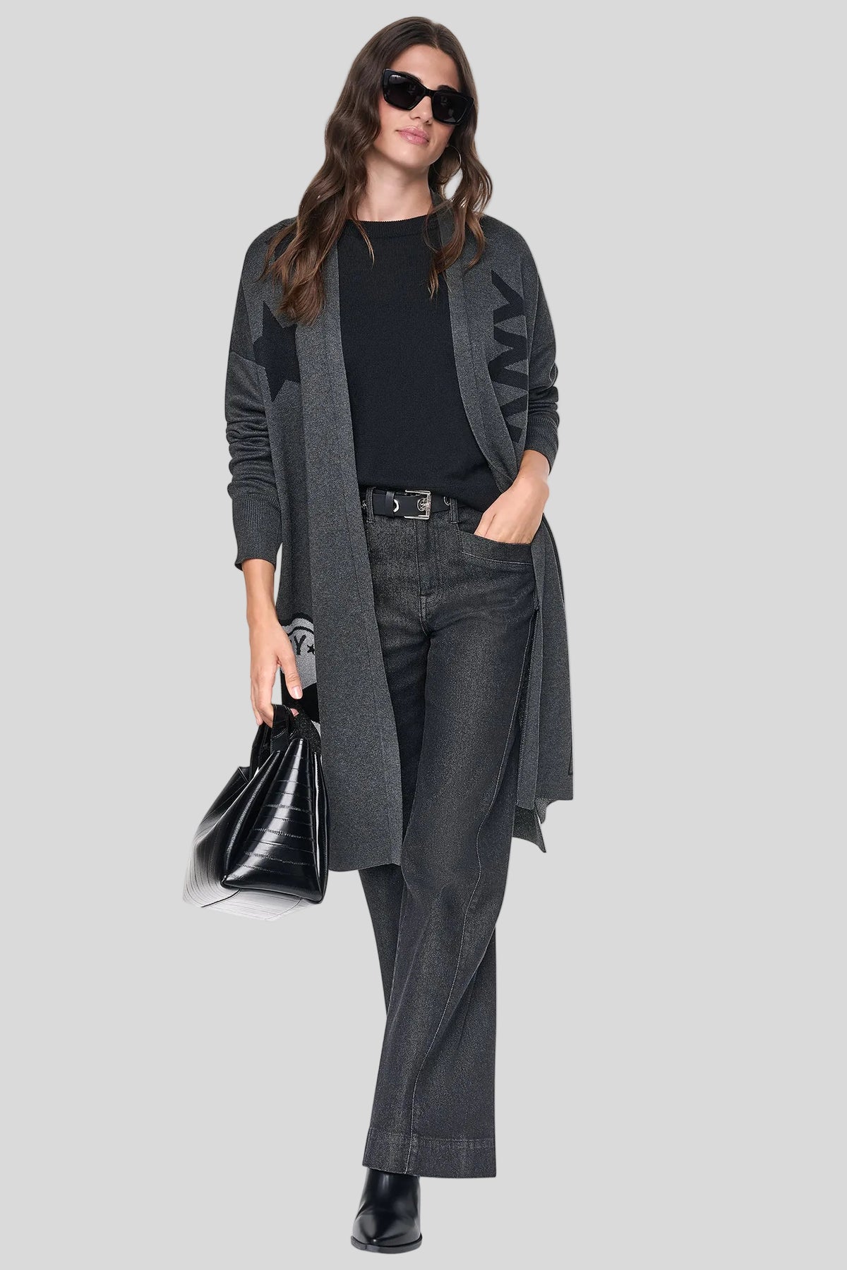 LONG SLEEVE OVERSIZED LUREX