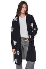 LONG SLEEVE ALL OVER STACK CARDIGAN