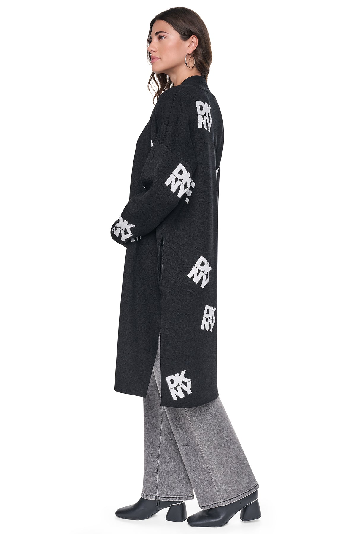 LONG SLEEVE ALL OVER STACK CARDIGAN