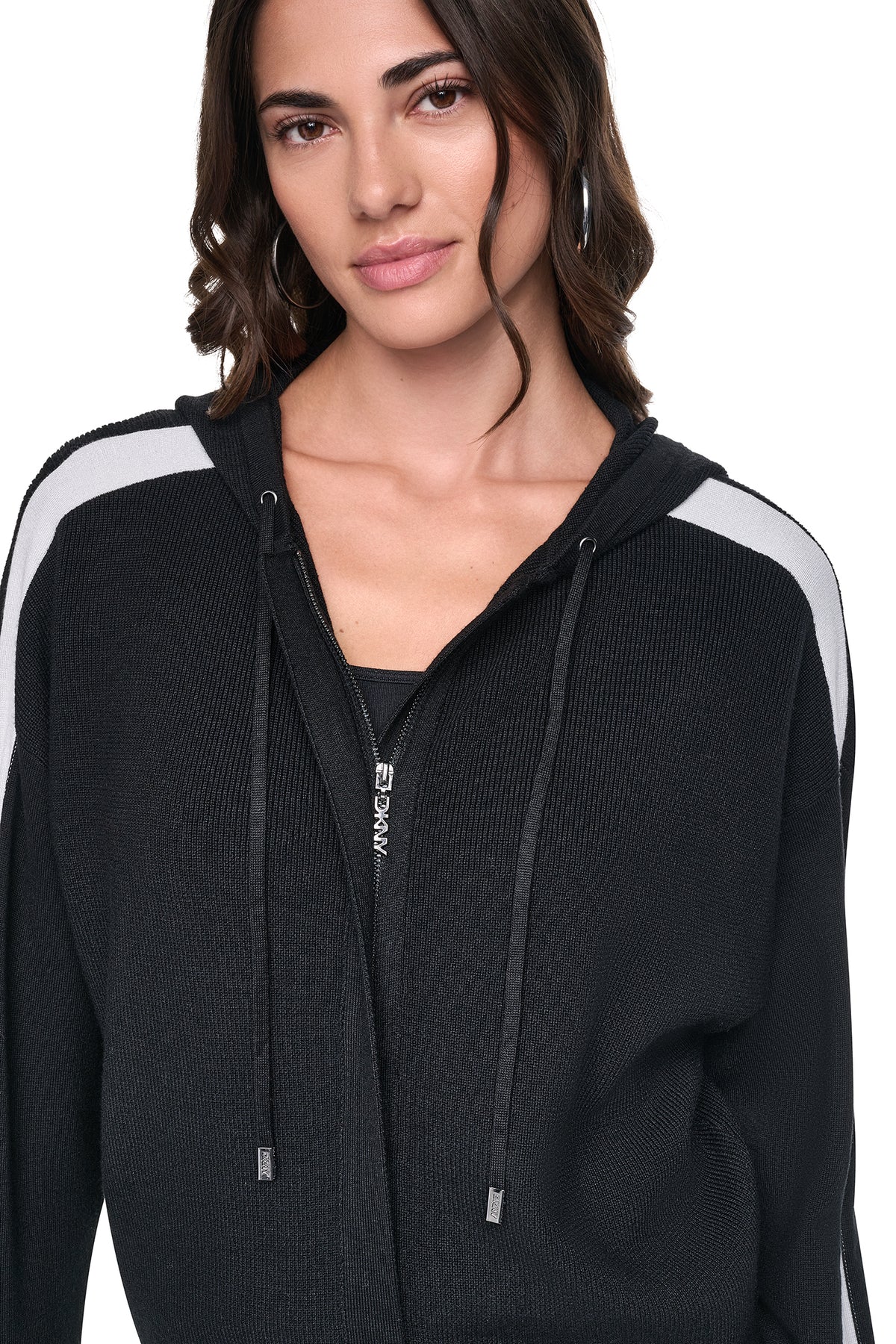 LONG SLEEVE LOGO STRIPE ZIP
