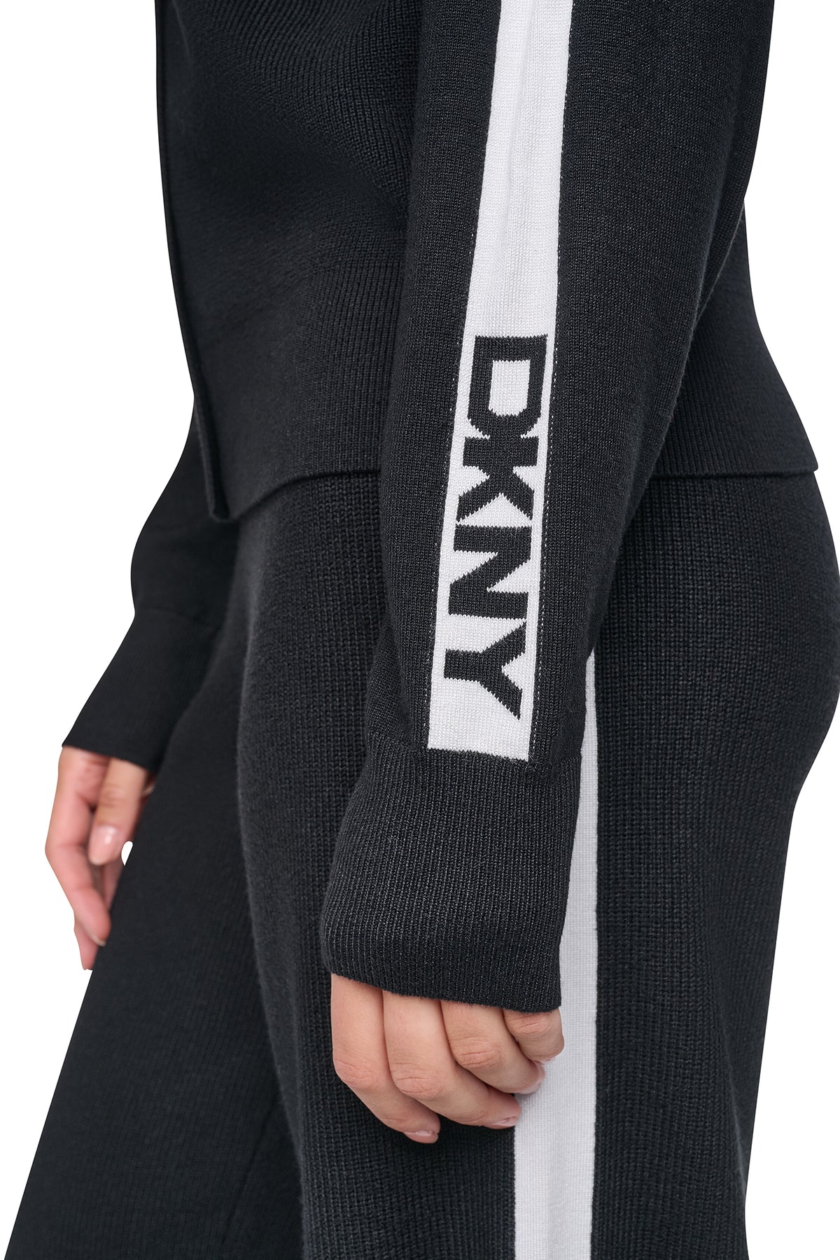 LONG SLEEVE LOGO STRIPE ZIP