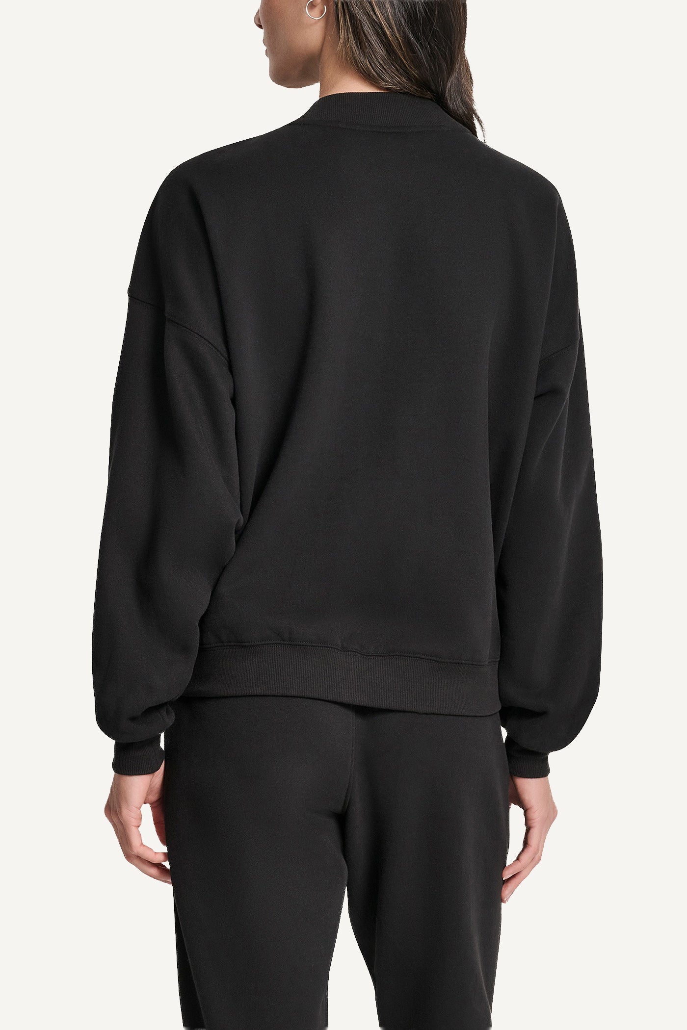 RHINESTONE LG HIGH NECK SWEATSHIRT