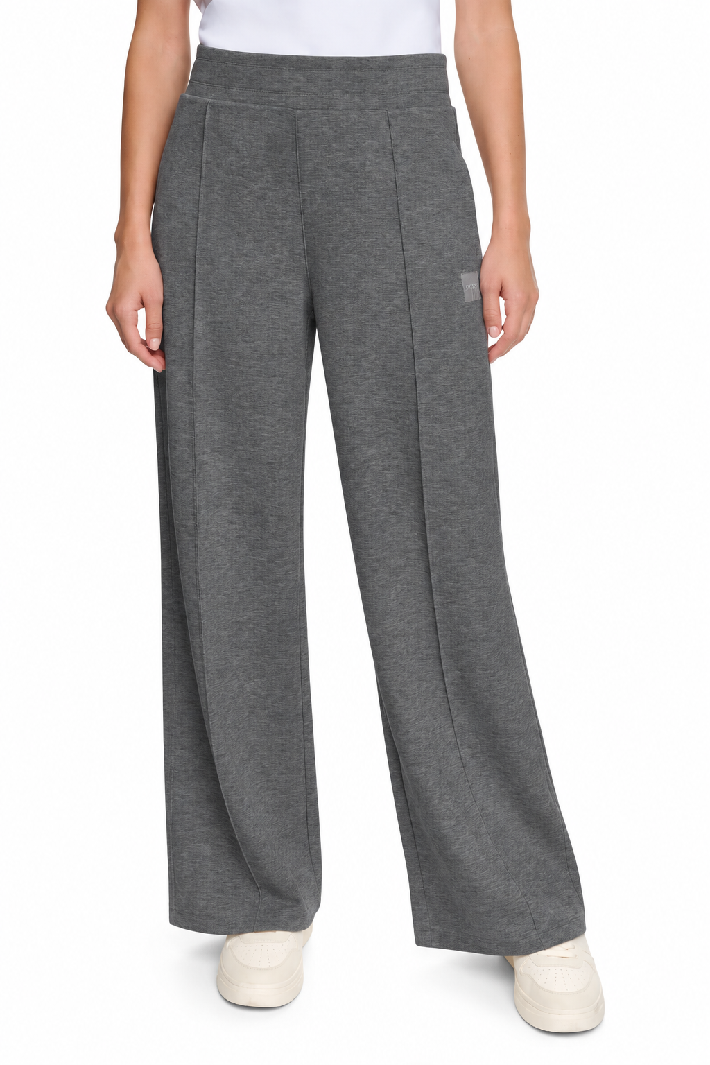 HIGH-RISE PINTUCKED WIDE-LEG PANT