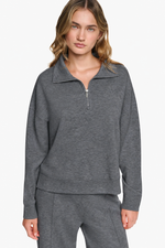 HALF ZIP SWEATER
