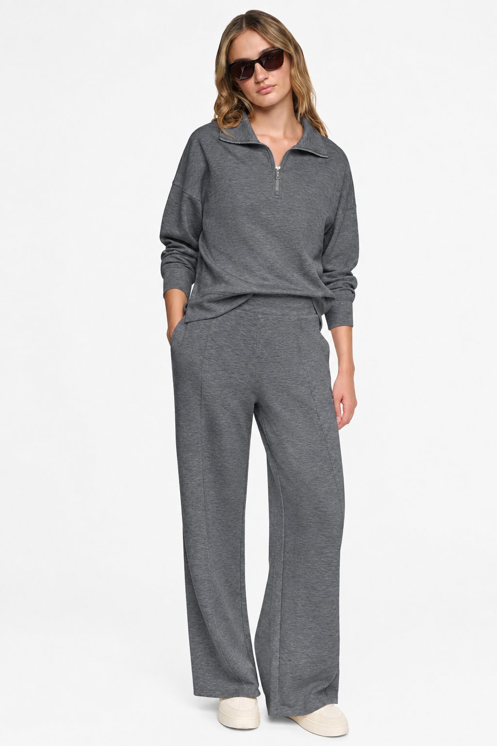 HALF ZIP SWEATER