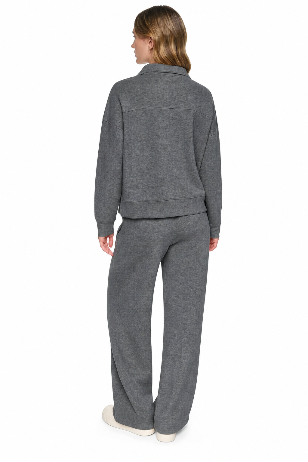 HIGH-RISE PINTUCKED WIDE-LEG PANT
