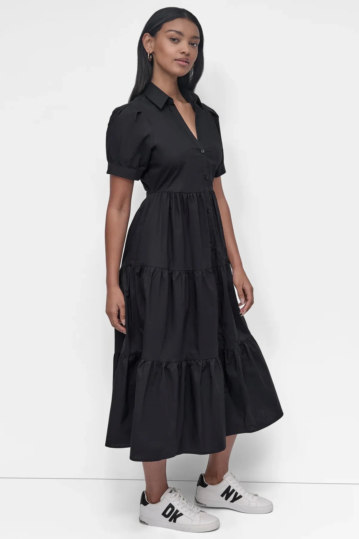 BUTTON FRONT POPLIN
