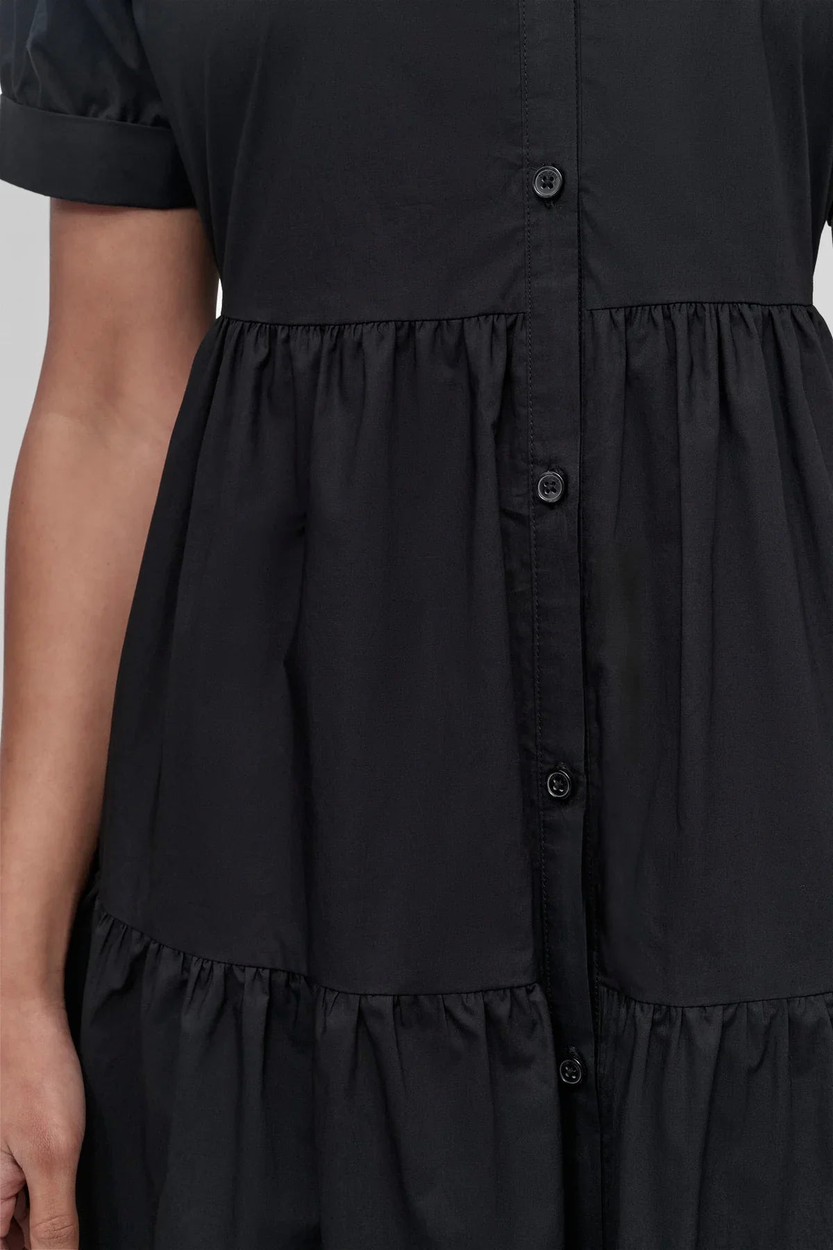 BUTTON FRONT POPLIN