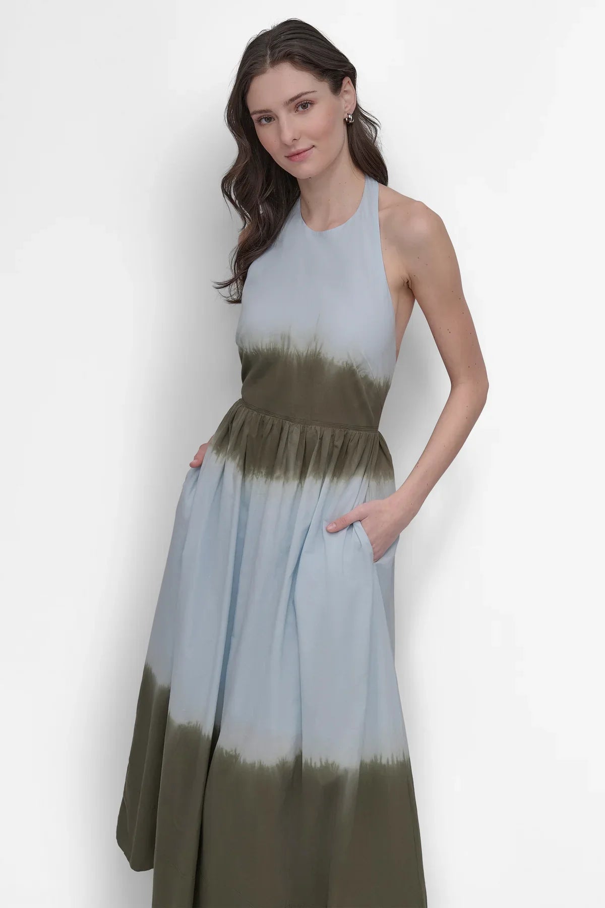TIE DYE MAXI HALTER