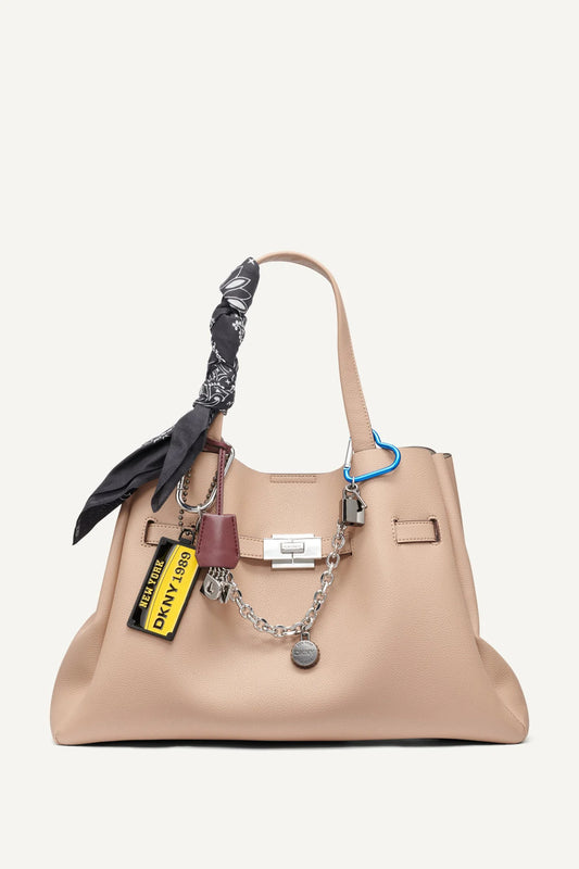 BRYAR LARGE SATCHEL WITH CHARMS
