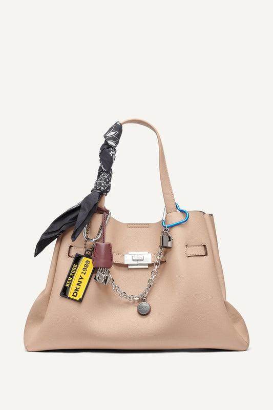 BRYAR LARGE SATCHEL WITH CHARMS