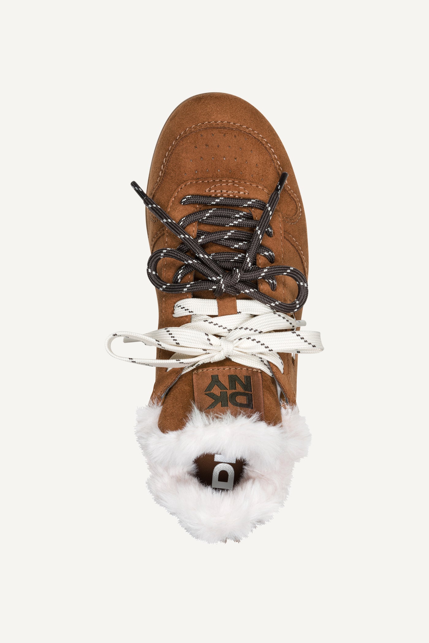 AMANDA FAUX SHEARLING LOW-TOP SNEAKER