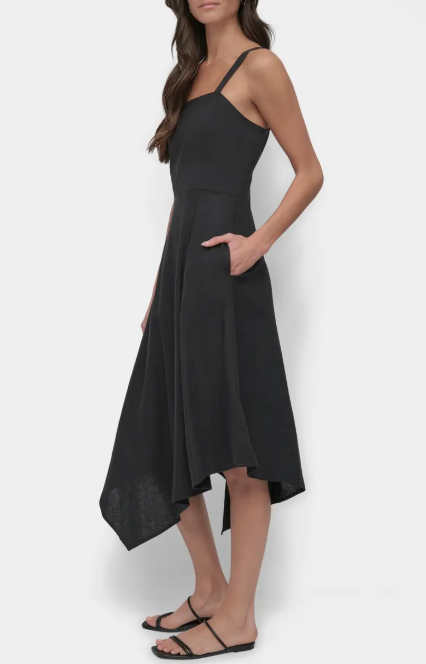 SHORT SLEEVE MIDI DRESS