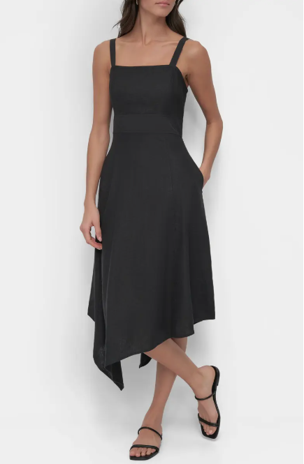 SHORT SLEEVE MIDI DRESS