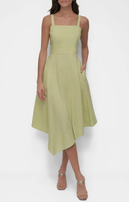 SHORT SLEEVE MIDI DRESS
