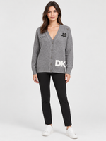 LONG SLEEVE PINS  PATCHES CARDIGAN
