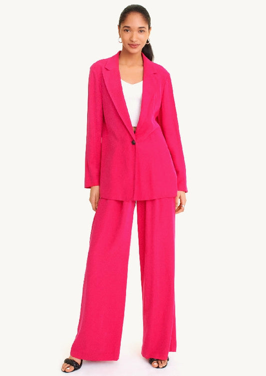 Long Sleeve One Button Blazer