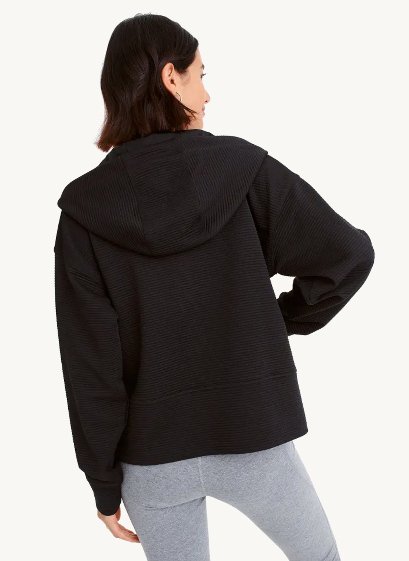 Long Sleeve Full Zip Hoodie With Pockets